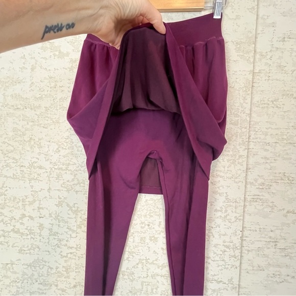 Angelina Skirt Legging Combo Merlot Maroon Color Size Large - Picture 13 of 15